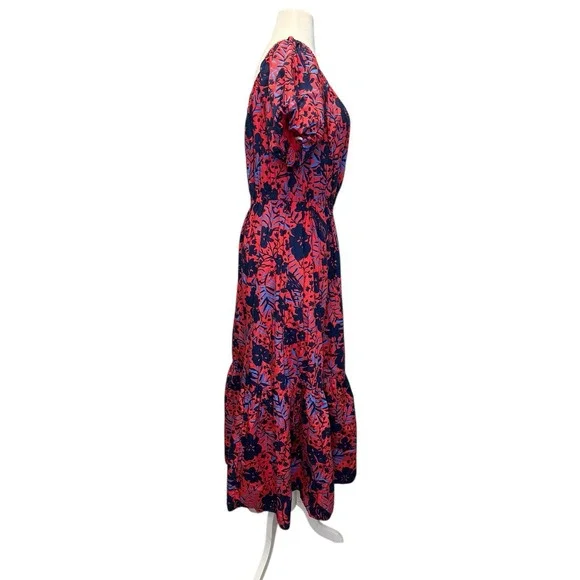 rose off the shoulder dresses Off Shoulder Dress with Petal Spray – Catherine Regehr